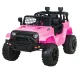 Rigo Kids Electric Ride-On Jeep Car in Pink - 12V, Remote Control, Twin Motors, Safety Belt, Music, for Ages 3+