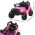 Rigo Kids Electric Ride-On Jeep Car in Pink - 12V, Remote Control, Twin Motors, Safety Belt, Music, for Ages 3+