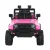 Rigo Kids Electric Ride-On Jeep Car in Pink - 12V, Remote Control, Twin Motors, Safety Belt, Music, for Ages 3+