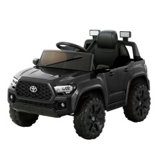 Toyota Tacoma Kids Electric Ride-On Car, 12V Off-Road Jeep with Remote Control, Black – Safe, Fun, Realistic Driving!