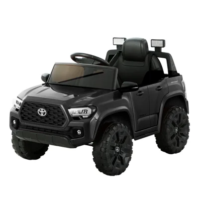 Rigo Tacoma Kids Electric Ride-On Car, 12V Off-Road Jeep with Remote Control, Black – Safe, Fun, Realistic Driving!