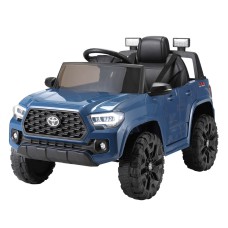 Toyota Tacoma Kids Electric Ride On Car 12V Blue Jeep, Remote Control, MP3, FM Radio, Safety Seat Belt, 100cm