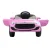 RIGO Kids 12V Electric Ride-On Car - Pink, Remote Control, Music, Headlights, Safe Seat Belt, Ages 3+, Maserati-Inspired