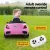 RIGO Kids 12V Electric Ride-On Car - Pink, Remote Control, Music, Headlights, Safe Seat Belt, Ages 3+, Maserati-Inspired