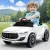 RIGO Kids 12V Electric Ride On Car with Music, Headlights & Remote Control – White, Safe & Fun for Ages 3+, 1-Year Warranty