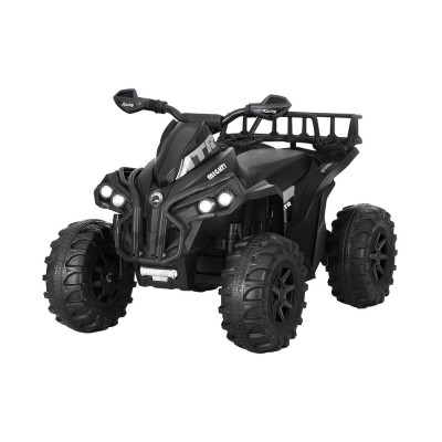 Rigo 12V Kids Ride On ATV Quad Motorbike - Black, Keyless Start, USB Music, Anti-Slip Tyres, 3+ Years, 2-5 Rigo 12V Kids Ride On ATV Quad Motorbike - Black, Keyless Start, USB Music, Anti-Slip Tyres, 3+ Years, 2-5