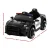 Rigo Kids 12V Electric Ride On Police Car - Black, Battery Powered, Remote Control, Safety Seat Belt, Ages 3+