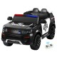 Rigo Kids Electric Ride On Patrol Police Car - Black, Remote Control, Music, Horn, Safe & Fun, 3-5km/h, 3+ Years