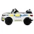 Rigo Kids Electric Ride On Police Car - White, Remote Control, Music, Lights, 3-5km/h, 3+ Years, 12V Battery, Safe Fun