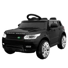 RIGO Kids Electric Ride On Car - Range Rover-Inspired 12V Black SUV with Remote, Twin Motors, Music, and Lights