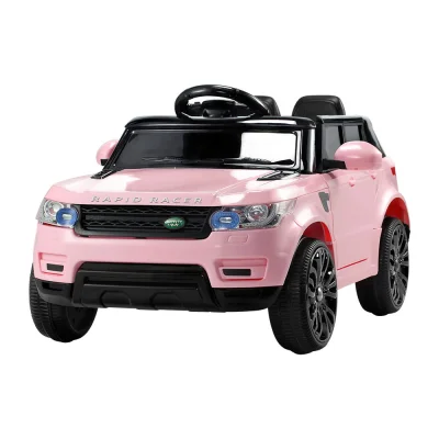 RIGO Kids Electric Ride On Car - 12V Pink Range Rover-Inspired SUV with Remote, Music & Safety Features, Ages 3+