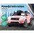 RIGO Kids Electric Ride On Car - 12V Pink Range Rover-Inspired SUV with Remote, Music & Safety Features, Ages 3+
