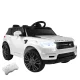 Rigo Kids 12V Electric Ride On Car SUV, Range Rover-Inspired, Remote Control, White, Safety Belt, Music, Lights, 3-8km/h