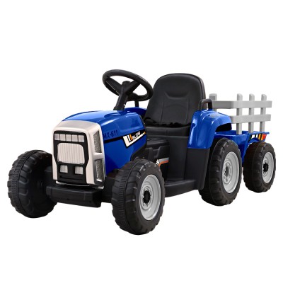 Rigo 12V Kids Electric Ride-On Tractor, Blue, with Music, USB, LED Lights, Anti-Slip Tyres, Safety Belt, Ages 3+ Rigo 12V Kids Electric Ride-On Tractor, Blue, with Music, USB, LED Lights, Anti-Slip Tyres, Safety Belt, Ages 3+