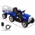 Rigo 12V Kids Electric Ride-On Tractor, Blue, with Music, USB, LED Lights, Anti-Slip Tyres, Safety Belt, Ages 3+