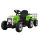 Rigo 12V Green Kids Electric Ride On Tractor with Detachable Trailer, LED Lights, Music, Safety Belt, and Keyless Start Rigo 12V Green Kids Electric Ride On Tractor with Detachable Trailer, LED Lights, Music, Safety Belt, and Keyless Start