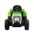 Rigo 12V Green Kids Electric Ride On Tractor with Detachable Trailer, LED Lights, Music, Safety Belt, and Keyless Start