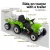 Rigo 12V Green Kids Electric Ride On Tractor with Detachable Trailer, LED Lights, Music, Safety Belt, and Keyless Start