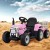 Rigo Kids Electric Ride On Tractor Toy Car 12V Pink - Realistic Driving, Music, LED Lights, Safety Certified, 3+ Years