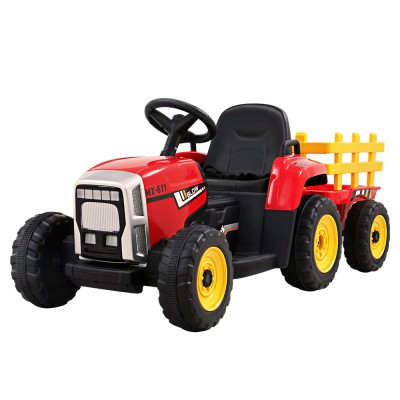 Rigo Kids 12V Electric Ride-On Tractor Car, Red - Realistic Driving, USB Music, Safety Features, 3-6km/h Speed, Ages 3+ Rigo Kids 12V Electric Ride-On Tractor Car, Red - Realistic Driving, USB Music, Safety Features, 3-6km/h Speed, Ages 3+