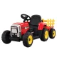 Rigo Kids 12V Electric Ride-On Tractor Car, Red - Realistic Driving, USB Music, Safety Features, 3-6km/h Speed, Ages 3+
