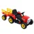 Rigo Kids 12V Electric Ride-On Tractor Car, Red - Realistic Driving, USB Music, Safety Features, 3-6km/h Speed, Ages 3+