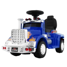 Rigo Kids Electric Ride On Car Truck - 6V Blue, Realistic Driving Experience, Anti-Slip Tyres, Built-In Music, Ages 3+