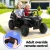 Rigo Black Kids Ride-On Car: Electric Toy with Remote, Headlights, Music, Safety Belt, 3+ Years, 120cm, 40kg Capacity