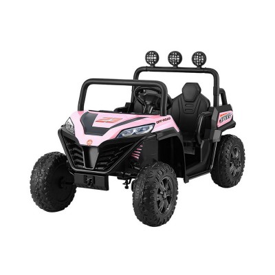 Rigo Kids Ride On Car - Pink Electric Toy with Headlights, Music, Remote Control, Safety Seat Belt, 3+ Years, 40kg Limit Rigo Kids Ride On Car - Pink Electric Toy with Headlights, Music, Remote Control, Safety Seat Belt, 3+ Years, 40kg Limit