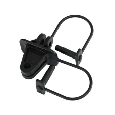 Giantz 200pcs Electric Fence Insulators - Black Pinlock, UV-Resistant Polyethylene for Y/Metal Posts, Durable Design