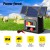 Giantz 8km Solar Electric Fence Energiser 0.3J PET Laminated Foldable Panel IP54 Waterproof for Livestock & Farm