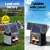 Giantz 8km Solar Electric Fence Energiser 0.3J PET Laminated Foldable Panel IP54 Waterproof for Livestock & Farm