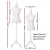 Embellir Female Dressmaking Mannequin 170cm Adjustable Height Pinnable Canvas Cover Tailor Clothes Display White