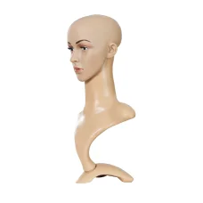 Embellir Female Mannequin Head Display Stand, High-Quality PVC, 52cm, Realistic Features, Ideal for Wigs & Accessories