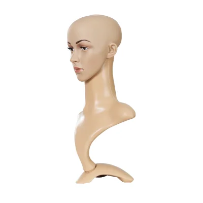 Embellir Female Mannequin Head Display Stand, High-Quality PVC, 52cm, Realistic Features, Ideal for Wigs & Accessories