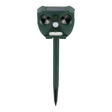 Gardeon Solar-Powered Ultrasonic Snake Repeller with LED Light, Water-Resistant, Heavy Duty ABS, 15x7x12cm, 1-Year Warranty