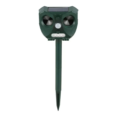 Gardeon Solar-Powered Ultrasonic Snake Repeller with LED Light, Water-Resistant, Heavy Duty ABS, 15x7x12cm, 1-Year Warranty