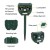 Gardeon Solar-Powered Ultrasonic Snake Repeller with LED Light, Water-Resistant, Heavy Duty ABS, 15x7x12cm, 1-Year Warranty