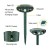 Gardeon Ultrasonic Snake Repeller - Solar & Battery Powered, Heavy Duty ABS, Water Resistant, 15x10x6cm, 1-Year Warranty