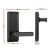 UL-Tech Fingerprint Door Lock Smart Home System: Zinc Alloy, 360° Sensor, App Control, 100 User Capacity, Black
