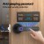UL-Tech Smart Fingerprint Door Lock, Zinc Alloy, 360° Sensor, Easy Install, Multiple Access, Black, 16x6.5x6cm, 1-Year