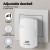 UL-tech Wireless Doorbell with LED, 38 Melodies, 4 Volume Levels, IP44 Waterproof, 350m Range, Easy Install, Plastic