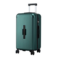 Wanderlite 28" Green Trunk Luggage: 5 Wheels, TSA Lock, ABS Shell, USB & Type-C Ports, 3/7 Split, 360° Wanderlite 28" Green Trunk Luggage: 5 Wheels, TSA Lock, ABS Shell, USB & Type-C Ports, 3/7 Split, 360°