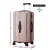 Wanderlite 28" Rose Gold Trunk Luggage with USB & Type-C Ports, 5 Wheels, TSA Lock, Durable ABS, 90L Capacity