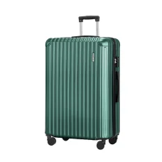 Wanderlite 28" Green Luggage Set - Lightweight, TSA Lock, 360° Spinner Wheels, Durable Hard Shell, 100L Capacity