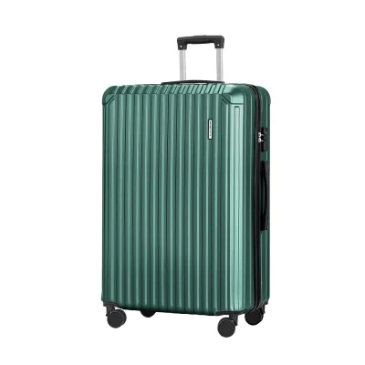 Wanderlite 28" Green Luggage Set - Lightweight, TSA Lock, 360° Spinner Wheels, Durable Hard Shell, 100L Capacity