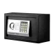 UL-TECH 8.5L Digital Security Safe Box - Steel, 31x20x20cm, Twin-Bolt Lock, Alarm, Wall-Mountable, Black Finish