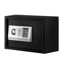 UL-TECH 16L Digital Security Safe Box – Steel, Black, with Twin-Bolt Lock, Digital Keypad, Alarm, and Emergency Keys
