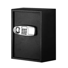UL-TECH Security Safe Box: Steel Frame, LCD Keypad, 2 Shelves, 50x35x31cm, Black - Digital Lock & Emergency Key Access