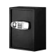 UL-TECH Security Safe Box: Steel Frame, LCD Keypad, 2 Shelves, 50x35x31cm, Black - Digital Lock & Emergency Key Access